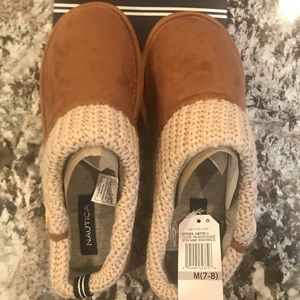 New with tags Nautical slippers.